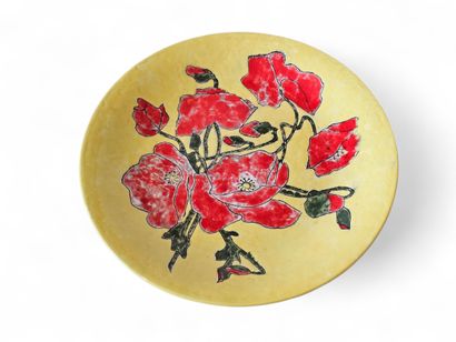 MP 1960
Porcelain plate painted with poppies...