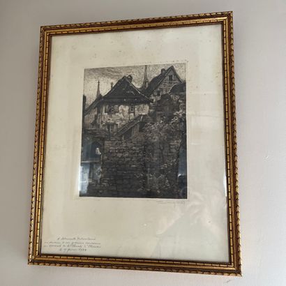 Dans la chambre 3
Gravure en cadré et vitrée...