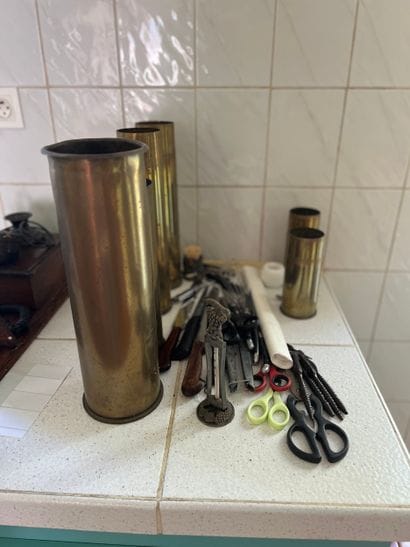 Dans la cuisine
Ensemble de douilles, ciseaux...