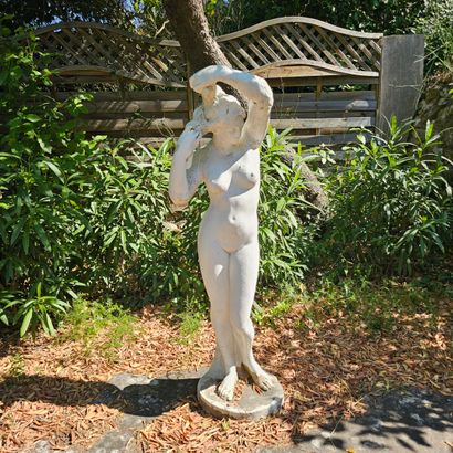STATUE EN PIERRE RECONSTITUEE representant...