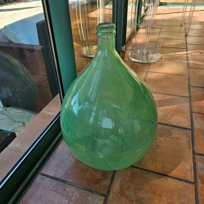 DAME JEANNE en verre 
Dim: 55cm
