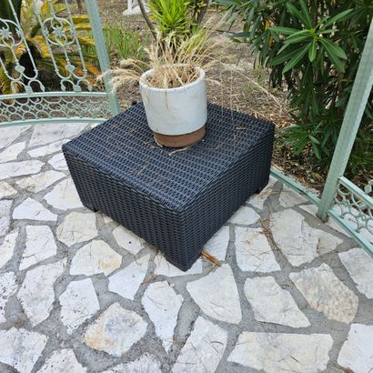 MOBILIER DE JARDIN en résine tressée comprenant...