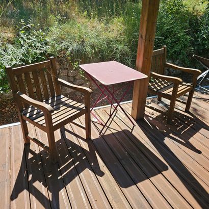 ENSEMBLE DE SIX FAUTEUILS en bois 
Dim: 90...