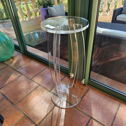 PAIRE DE SELETTES en plexiglass de forme...