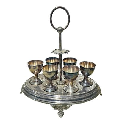 SUITE de SIX COQUETIERS et leur PRESENTOIR...