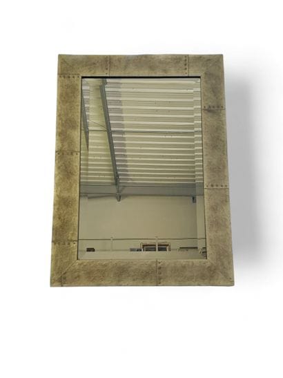 TRAVAIL MODERNE 
Miroir rectangulaire biseauté...