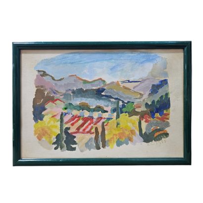 O . GUERIN (XXème siècle)
Aquarelle sur papier,signée...