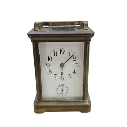 PENDULETTE=REVEIL cage de voyage dite d'Officier...