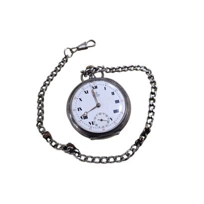 OMEGA
Montre de gousset en argent 
Poids...