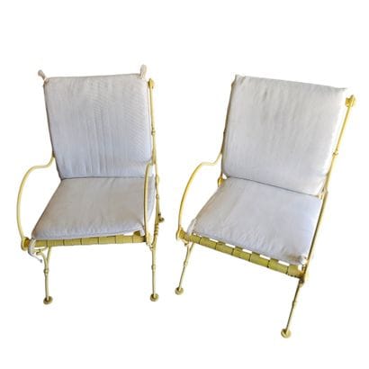 TRAVAIL XXème siècle 
Paire de fauteuils...