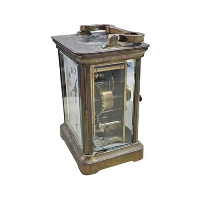 PENDULETTE=REVEIL cage de voyage dite d'Officier...