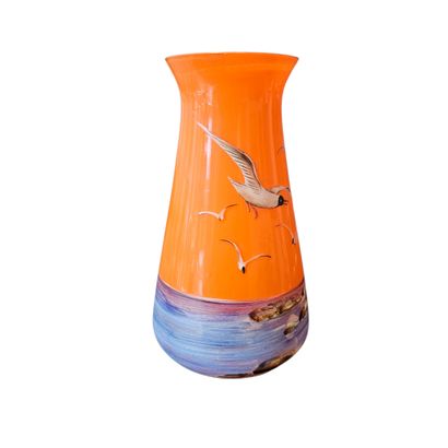 TRAVAIL français XXe siècle 
Vase en verre...