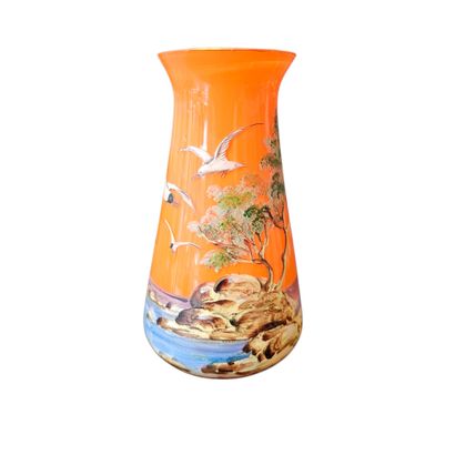TRAVAIL français XXe siècle 
Vase en verre...