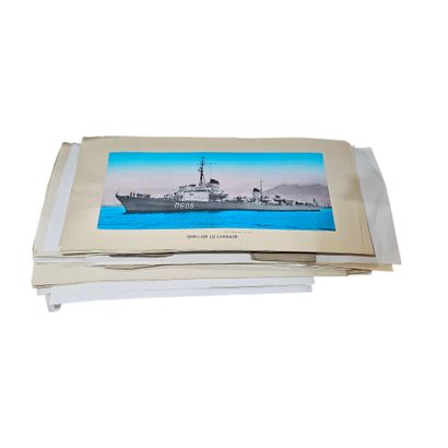 Ensemble de photographies sur la Marine nationale...