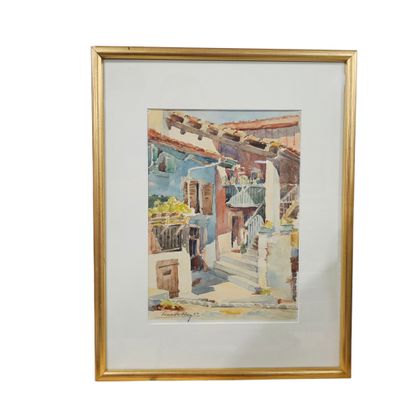 TRAVAIL XXème siècle
Porche de maison
Aquarelle...