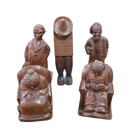 J PINAL, Mexique
Réunion de cinq statuettes...