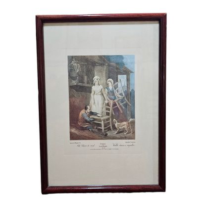 ENSEMBLE DE QUATRE GRAVURES ET REPRODUCTIONS...