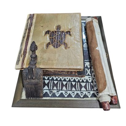 ENSEMBLE D'OBJETS Africains et Malgaches...