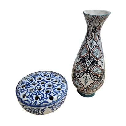 SAFI-MAROC, circa 1950/1960
Vase en faïence...