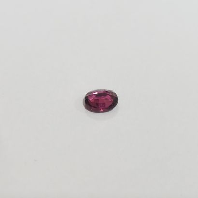 GRENAT purplish pink rhodolite VVS , ovale...