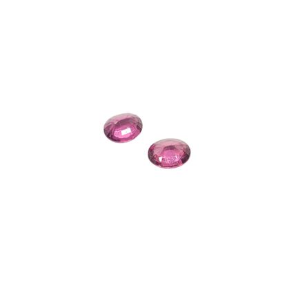 GRENAT pinkish purple rhodolite Nbr 2 , ovale...
