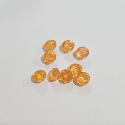 GRENAT orange spessartite Nbr 9 , cabochon...