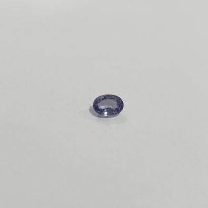 TANZANITE violet blue VVS de forme ovale,...