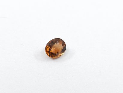 TOURMALINE orange VS , ovale , Mozambique...