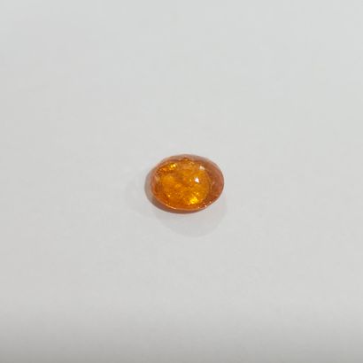 GRENAT fanta orange spessartite , ovale ,...