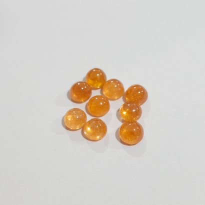 GRENAT orange spessartite Nbr 9 , cabochon...