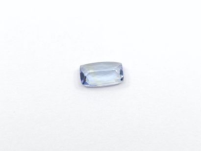 TANZANITE violet blue IF de taille coussin,...