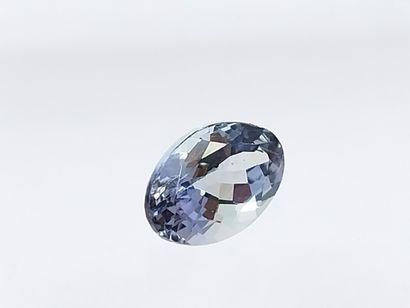 TANZANITE violet blue IF , ovale , Tanzanie...