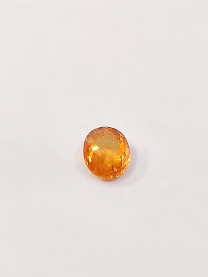 GRENAT orange spessartite 	ovale, Namibie,...