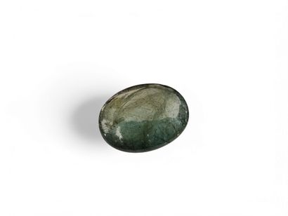 EMERAUDE , cabochon , Zambie , 3,70 carats...