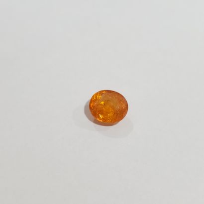 GRENAT fanta orange spessartite , ovale ,...