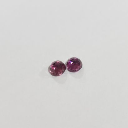 GRENAT purplish pink rhodolite Nbr 2 , rond...