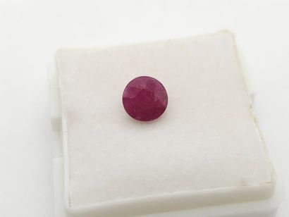 RUBIS red , rond , Tanzanie , 1,19 Carats,...