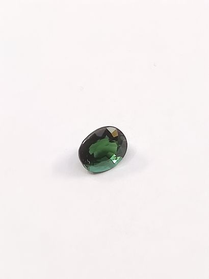TOURMALINE verte ovale, 	Mozambique	, 1.14...