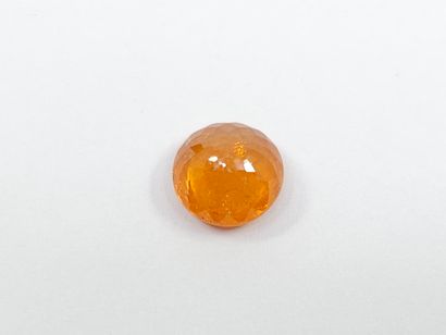 GRENAT orange spessartite , rond , Namibie...
