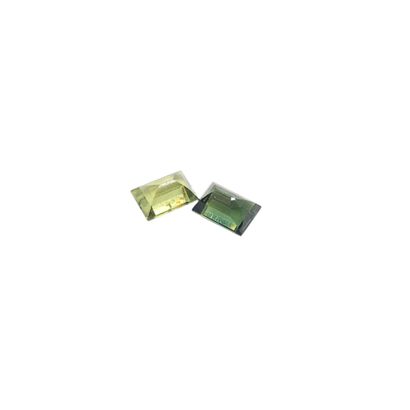 DEUX SAPHIRS green Australie baguette 
Dim...
