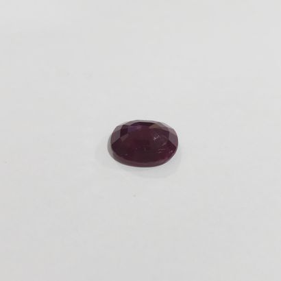 RUBIS blood red , ovale , Tanzanie , 6,73...