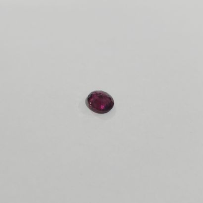 GRENAT purplish pink rhodolite VVS , ovale...