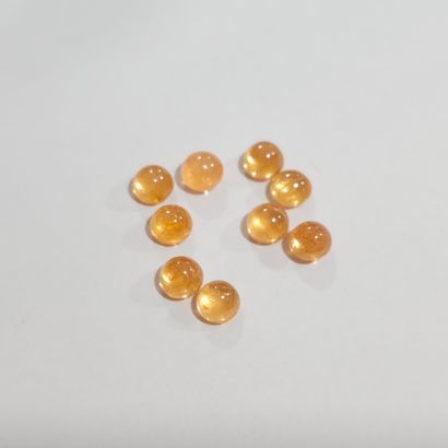 GRENAT orange spessartite Nbr 9 , cabochon...