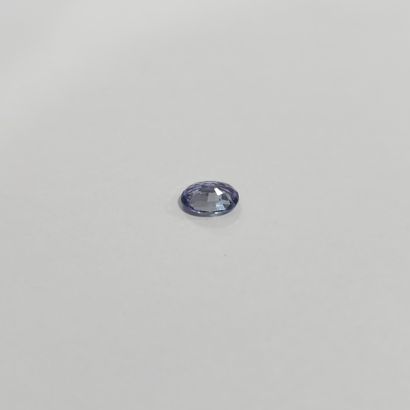 TANZANITE violet blue VVS de forme ovale,...
