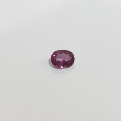 GRENAT pinkish purple rhodolite ovale, 	Madagascar	,...