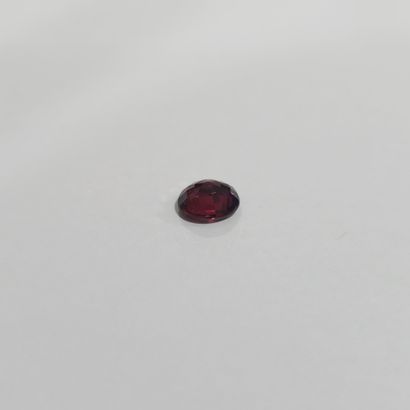GRENAT purplish pink rhodolite VVS , ovale...
