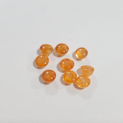 GRENAT orange spessartite Nbr 9 , cabochon...