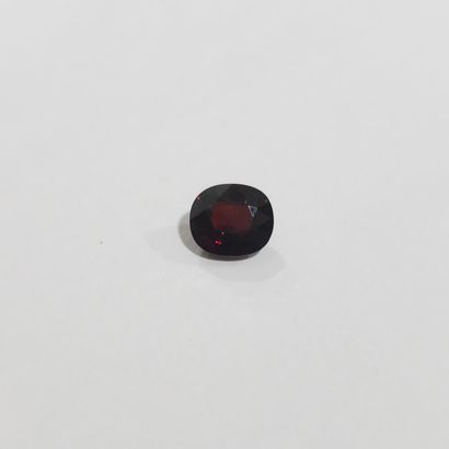 GRENAT red , ovale , Madagascar , 2,52 carats...