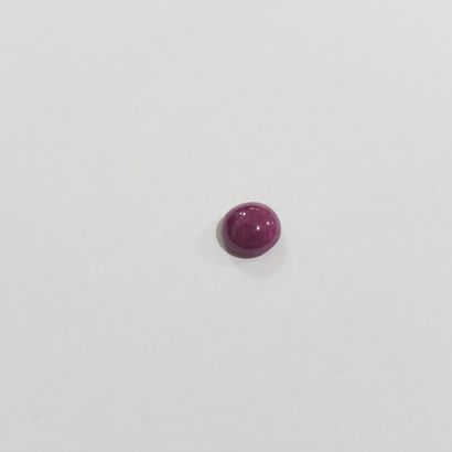 RUBIS purplish red Myanmar , cabochon , Birmanie...