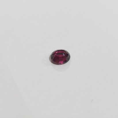 GRENAT purplish pink rhodolite VVS , ovale...